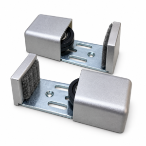 Guía de Piso con Rodillo para Puerta Automática Deslizante